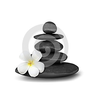 Zen stones balance concept