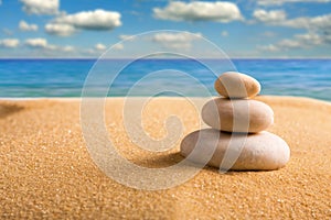 Piedras sobre el Playa 
