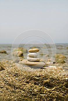 Zen Stones on the beach