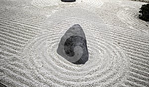 Zen stones garden