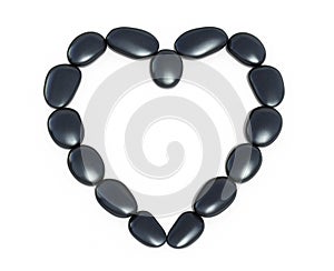 Zen stones heart form