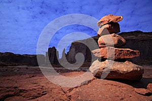 Zen Stones in Monument Valley