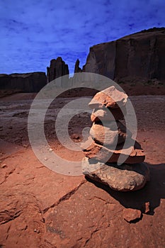 Zen Stones in Monument Valley