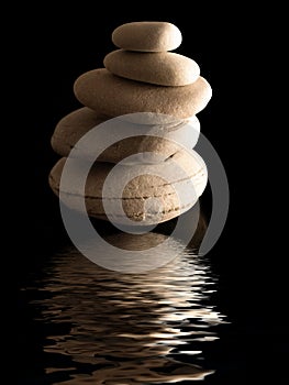 Zen stones pile