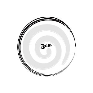 Zen Symbol Enso Vector Design