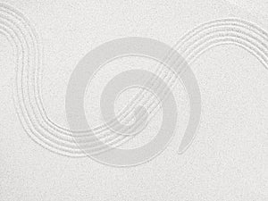 Zen White Sand Garden Background Texture Pattern Circle Line Japanese Abstract