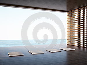Zen yoga room in the coastal areas Space