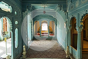 Zenana Mahal or queen`s chambers , City Palace, Udaipur, Rajasthan, India