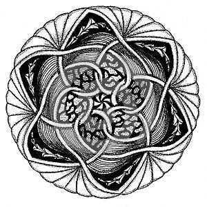 Zendala - mandala of zentangle