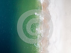 Zenital view from a Brazilian beach photo