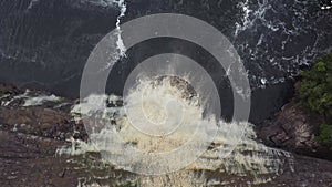 Zenith of Salto Falls in Canaima Lagoon