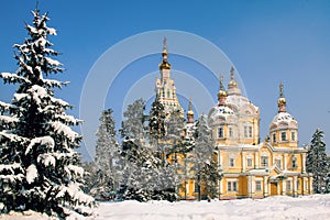 Zenkov Cathedral in Almaty, Kazakhstan