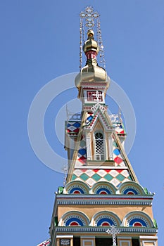 Zenkov Cathedral In Panfilov park in Almaty the former capital city of Kazakhstan, central asia.