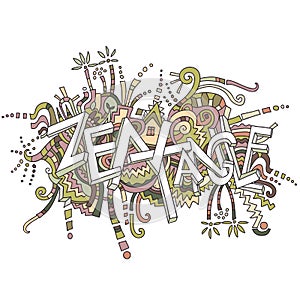 Zentangle abstract Design background