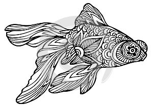 Zentangle goldfish