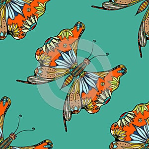 Zentangle stylized Butterfly