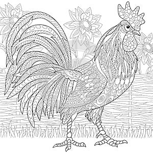 Stilizzato gallo (gallo) 