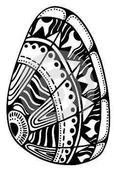 Zentangle stylized shell