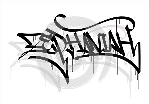 ZEPHANIAH bible name graffiti tag style