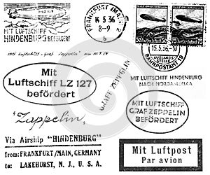 Zeppelin Related Postmarks