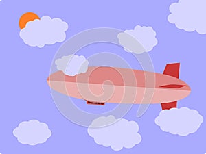 Zeppelin in sky