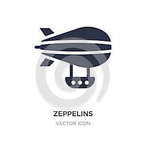zeppelins icon on white background. Simple element illustration from Transport concept