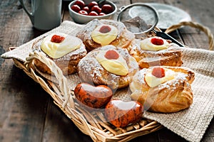 Zeppole di San Giuseppe, typical Italian homemade dessert