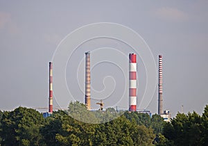 Zeran CHP chimneys