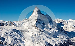 Zermatt Matterhorn view mountain winter landscape Swiss ales