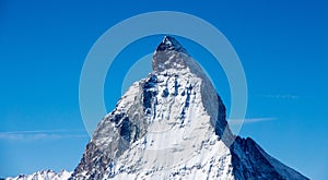 Zermatt Matterhorn view mountain winter snow landscape Swiss Alps