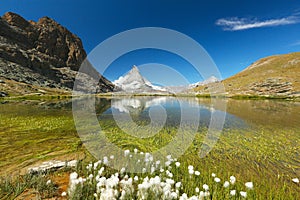 Zermatt, Riffelsee, Matterhorn, Switzerland