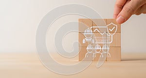 Zero accident and work safety concept.