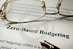 Zero-Based Budgeting - ZBB photo