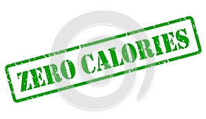 Zero calories vector stamp