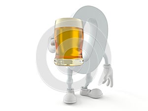 Zero character holding beer glass