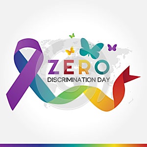 Zero Discrimination Day Vector Illustration