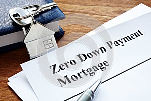 Zero down payment mortgage form