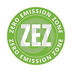 Zero emission zone symbol