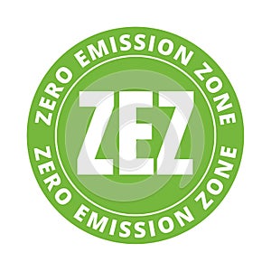 Zero emission zone symbol photo