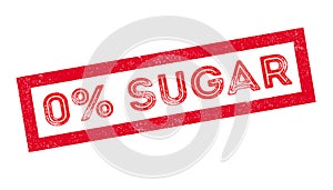 Zero percent sugar rubber stamp