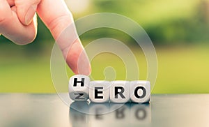 From zero to hero concept.