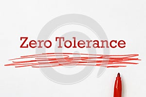 Zero tolerance on paper