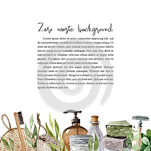 Zero waste background