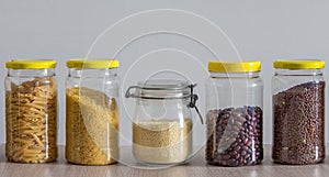 Zero waste concept, reuse, do not produce trash, simple life style, recycle packaging