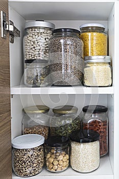 Zero waste kitchen. Storage and sustainable placement in the kitchen.