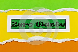 Zero waste natural organic reusable sustainable green healthy lifestyle banner