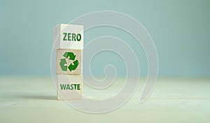 Zero waste,net zero concept. Carbon neutral. Climate neutral long term strategy. Sustainable business development. Reuse Reduce Re