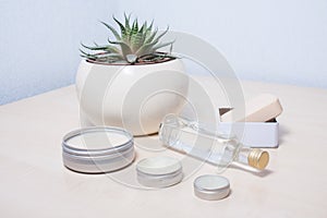 Zero waste options for your bathroom. Reusable, repurposed tin cosmetics containers.