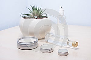 Zero waste options for your bathroom. Reusable, repurposed tin cosmetics containers.