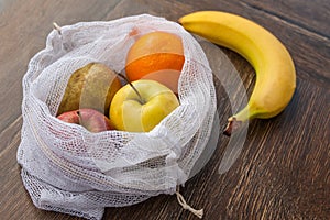 Zero waste recycled textile produce shopping bag
